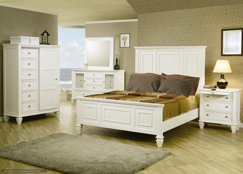 White bedroom furniture set