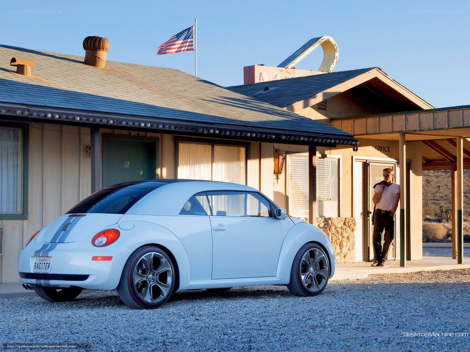 White Beetle at a desert motel