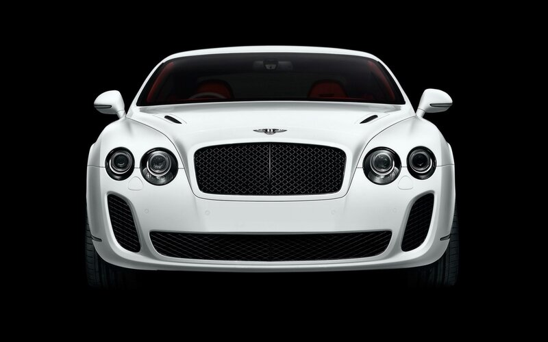 White Bentley Car — Dramatic, Photograph, Headlights