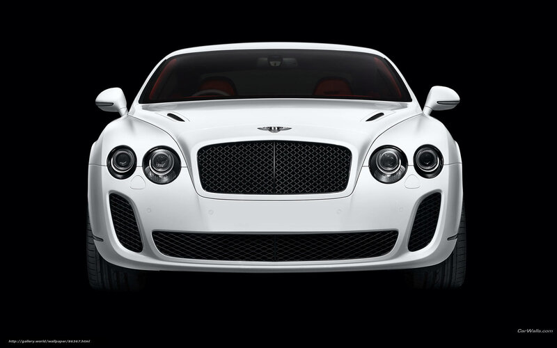 White Bentley Car — Dramatic, Photograph