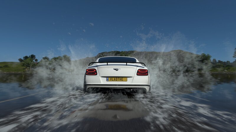 White Bentley Car — Dynamic