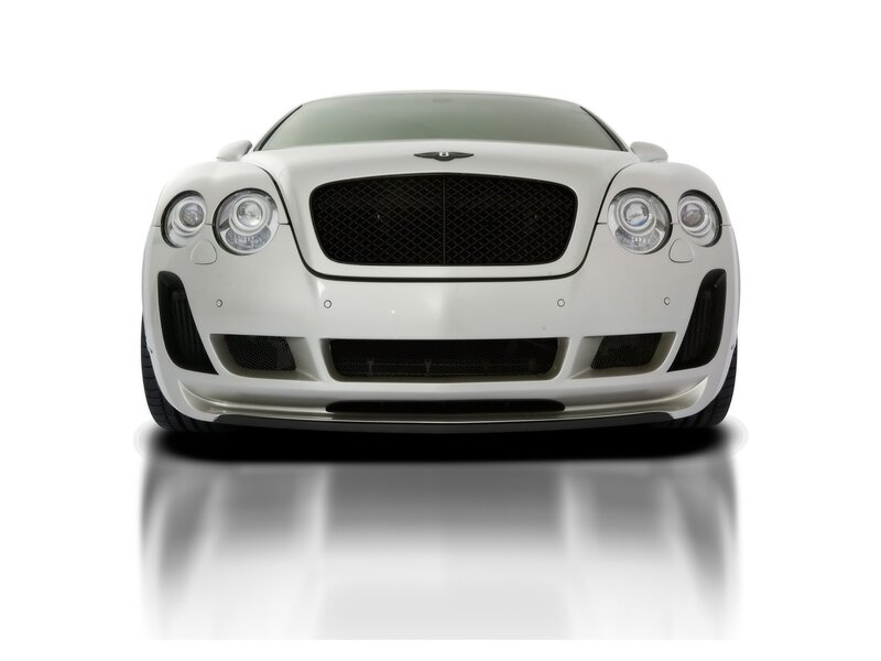 white bentley car front view