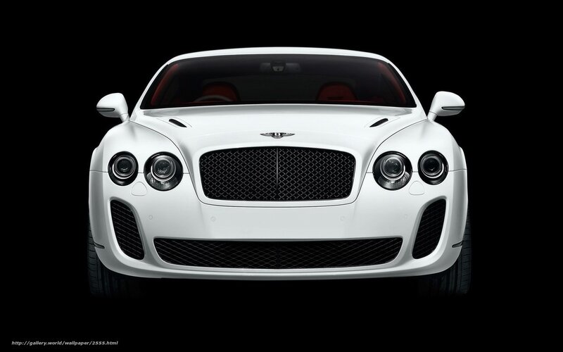 white bentley car front view