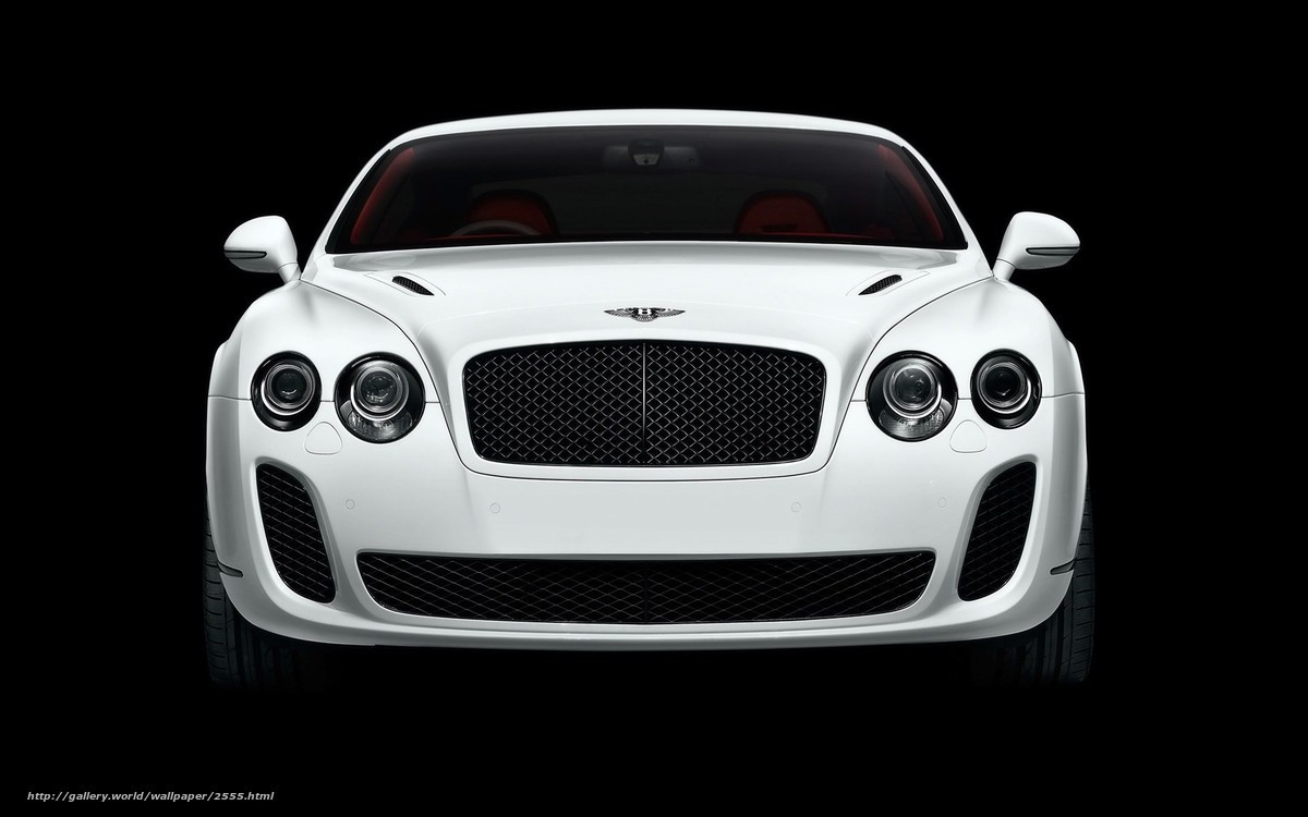 white bentley car front view