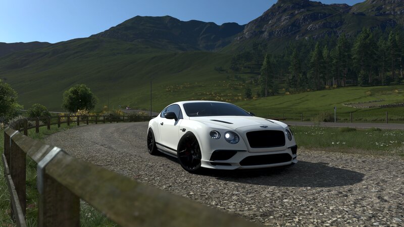 White Bentley Car — Serene