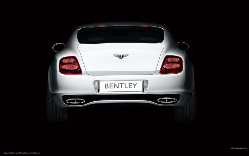 White Bentley Car — Silver
