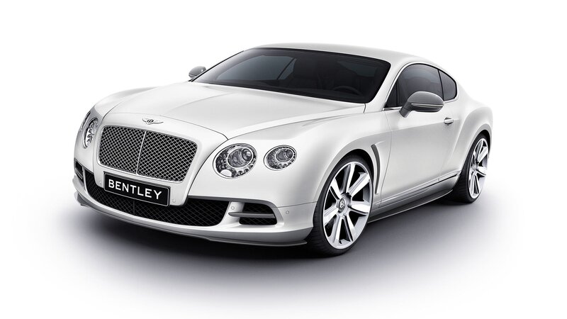White Bentley Continental GT