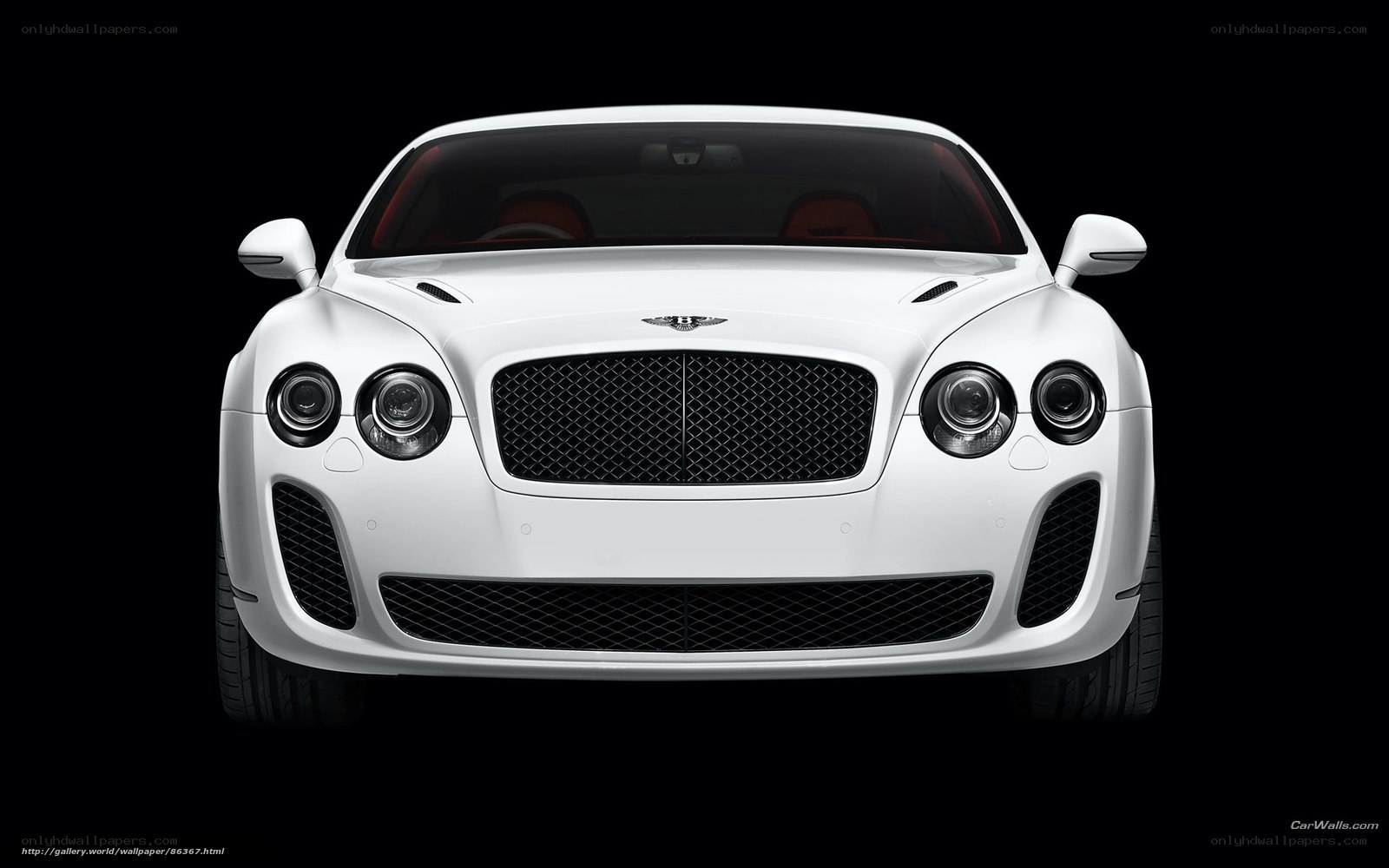 White Bentley Continental GT