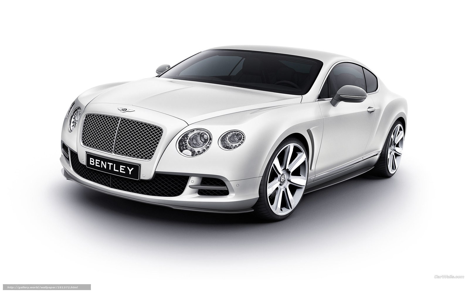 White Bentley Continental GT
