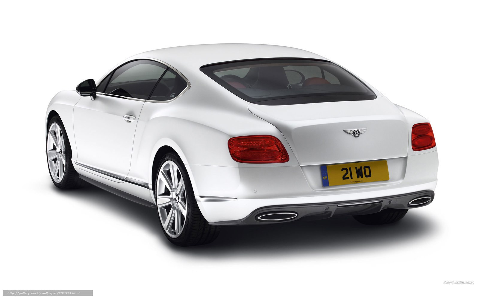 White Bentley Continental GT