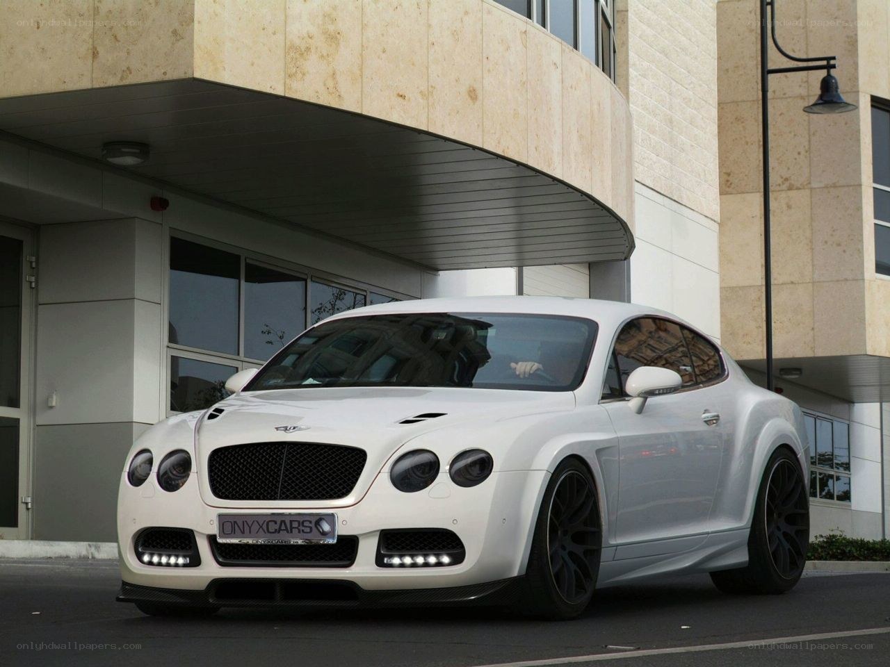 White Bentley Continental GT