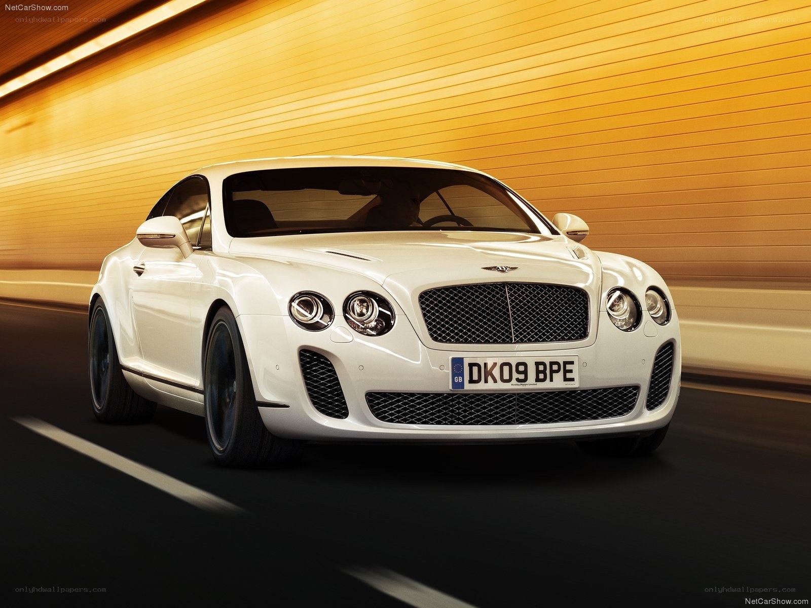 White Bentley Continental GT