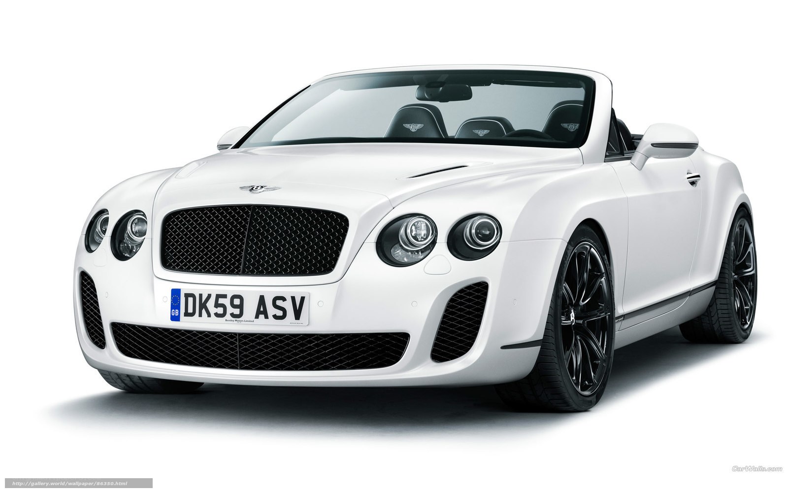 White Bentley Continental GT Convertible