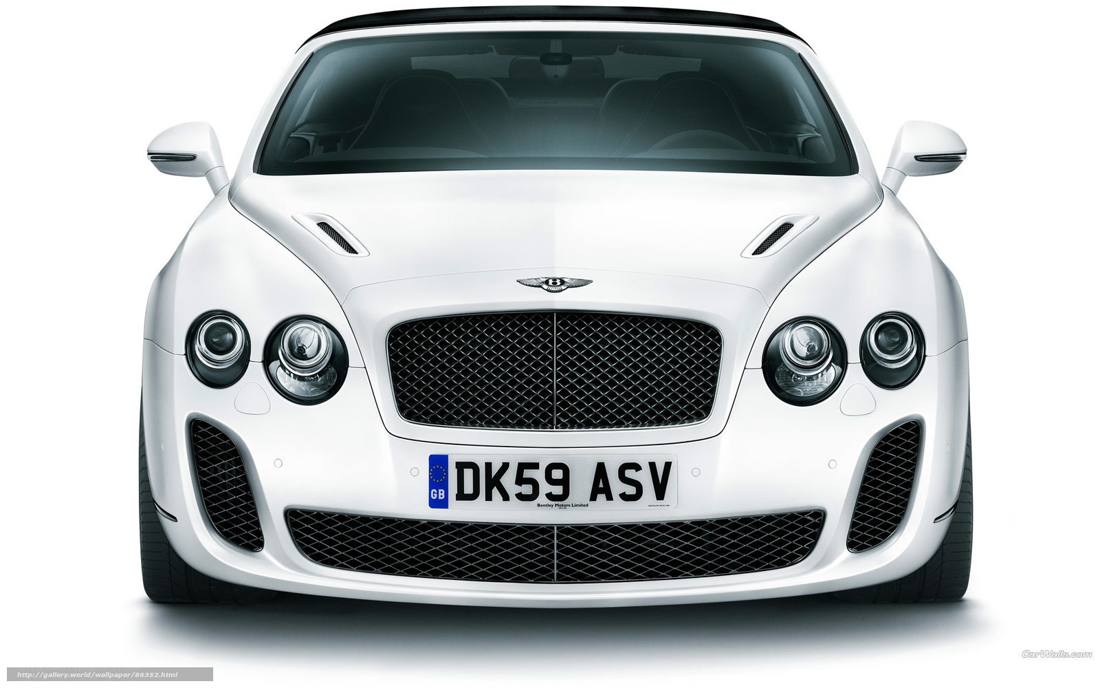 White Bentley Continental GT