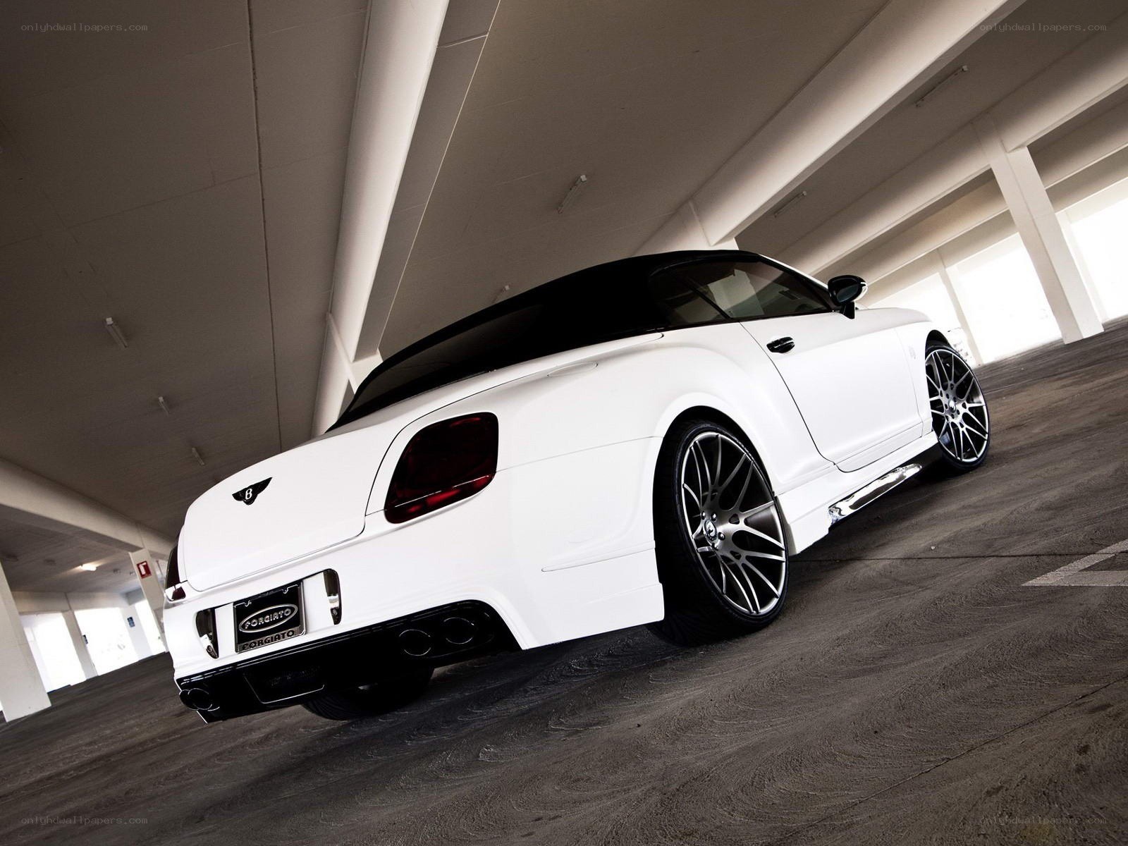 white bentley convertible