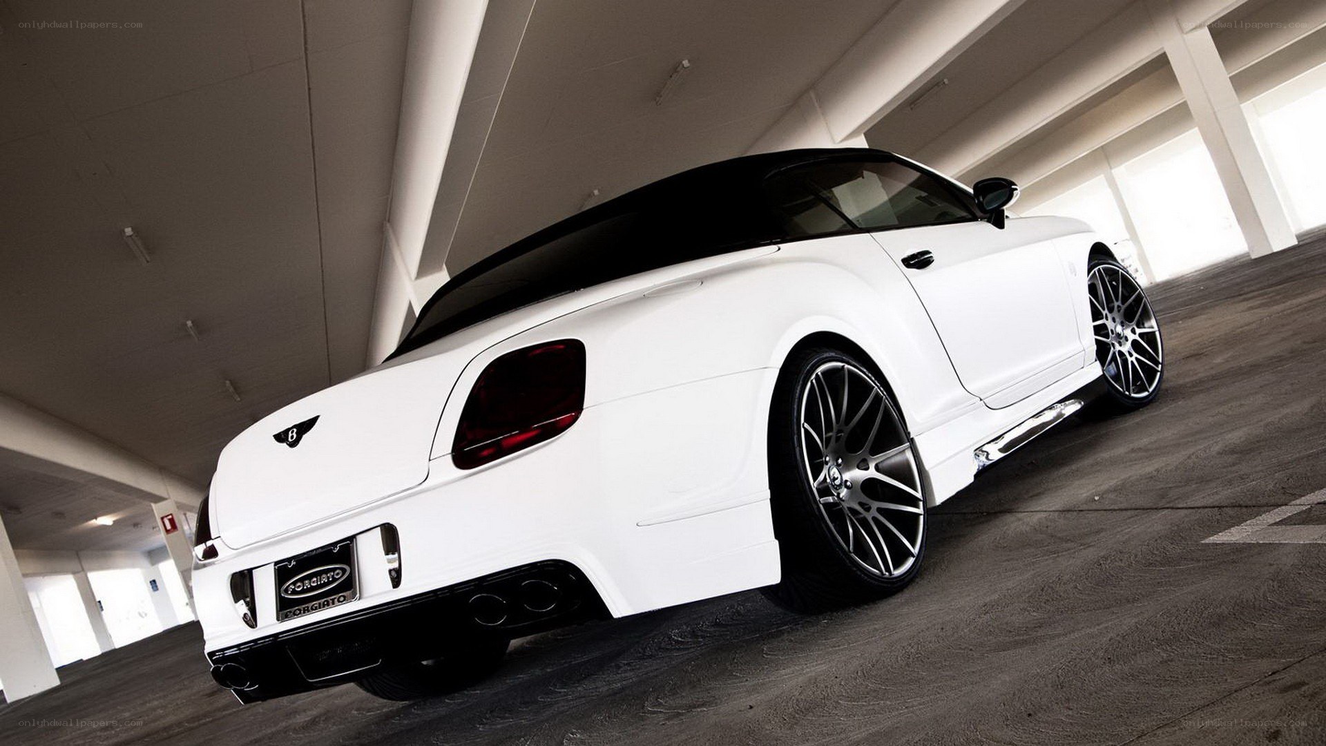 white bentley convertible