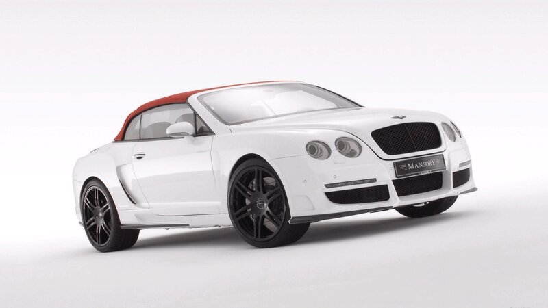 white bentley convertible car