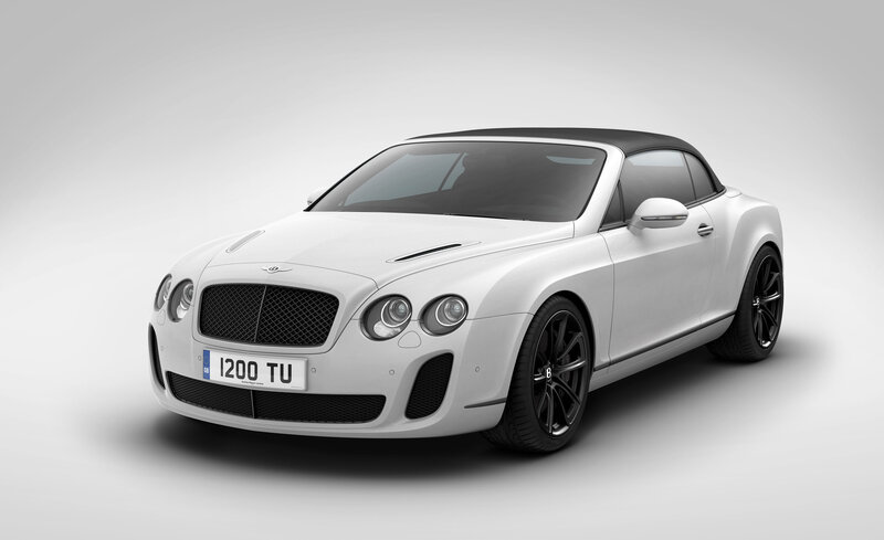 White Bentley Convertible — Neutral