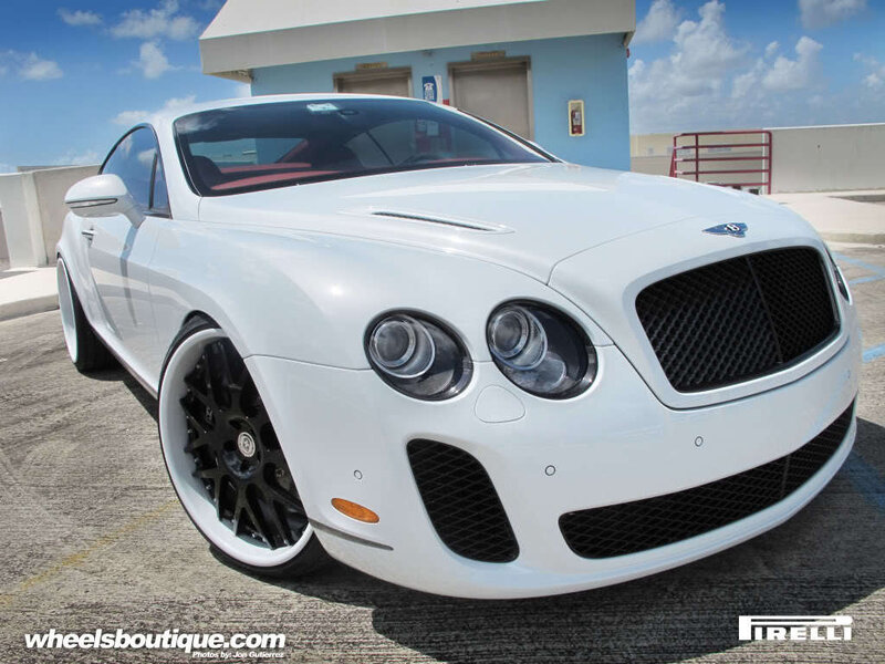 White Bentley Coupe — Bright