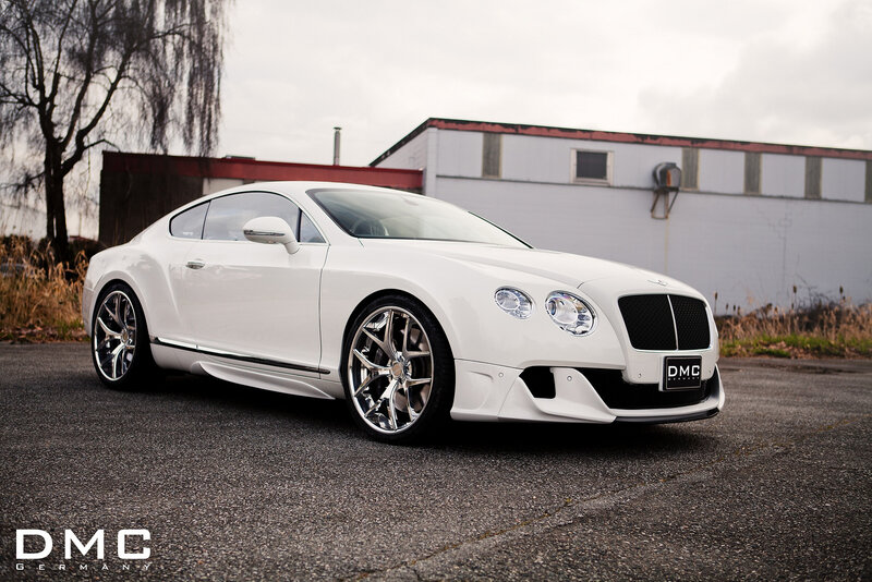 White Bentley Coupe — Dramatic, Autumn