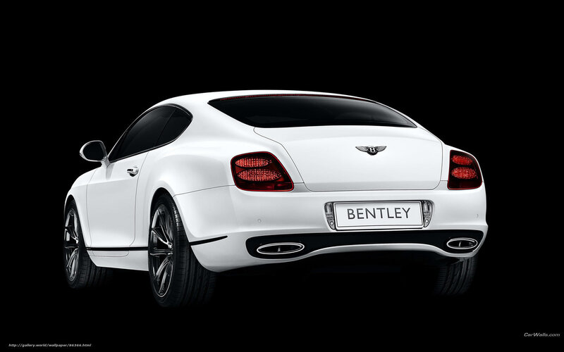 White Bentley Coupe — Dramatic, Photograph, Car, Taillights