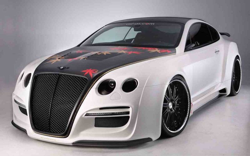 White Bentley Coupe — Dramatic