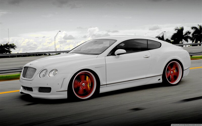 White Bentley Coupe — Dynamic