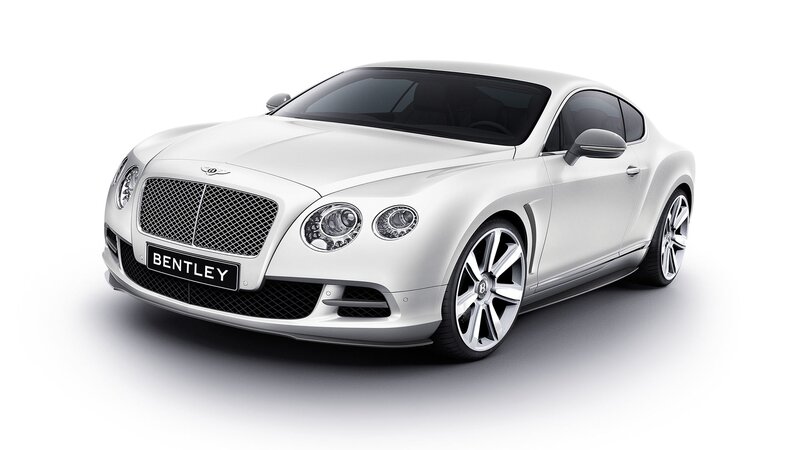 White Bentley Coupe — Neutral, Photograph, Car, Grille