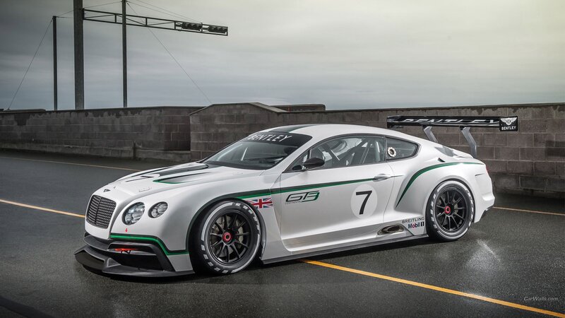 White Bentley Race Car — Dramatic, Photograph, Race Track