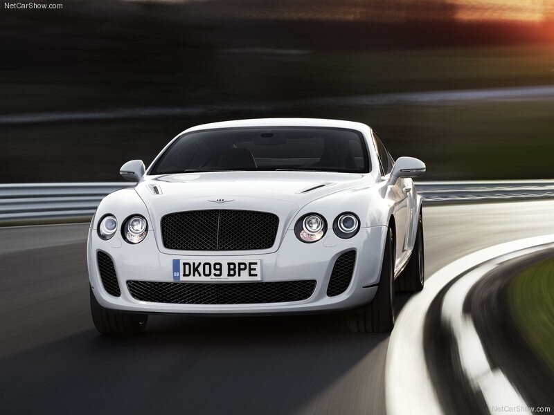 White Bentley Speeding