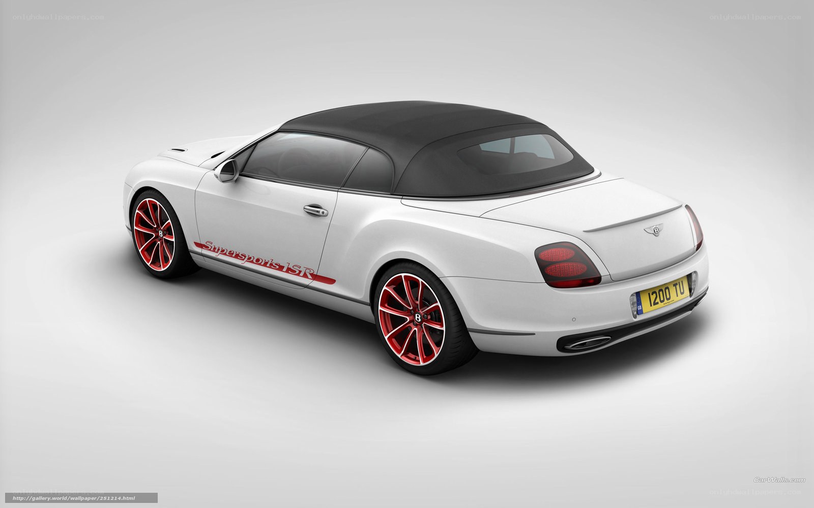 White Bentley Supersports Convertible