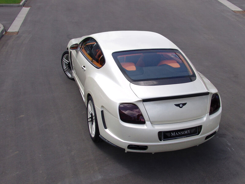 White Bentley with Mansory modifications