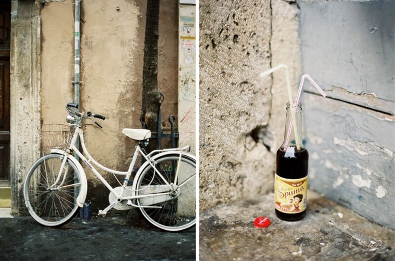 White Bicycle Against Wall