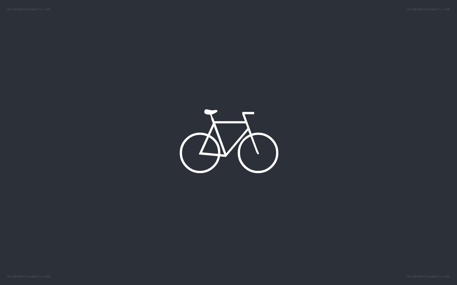 white bicycle icon