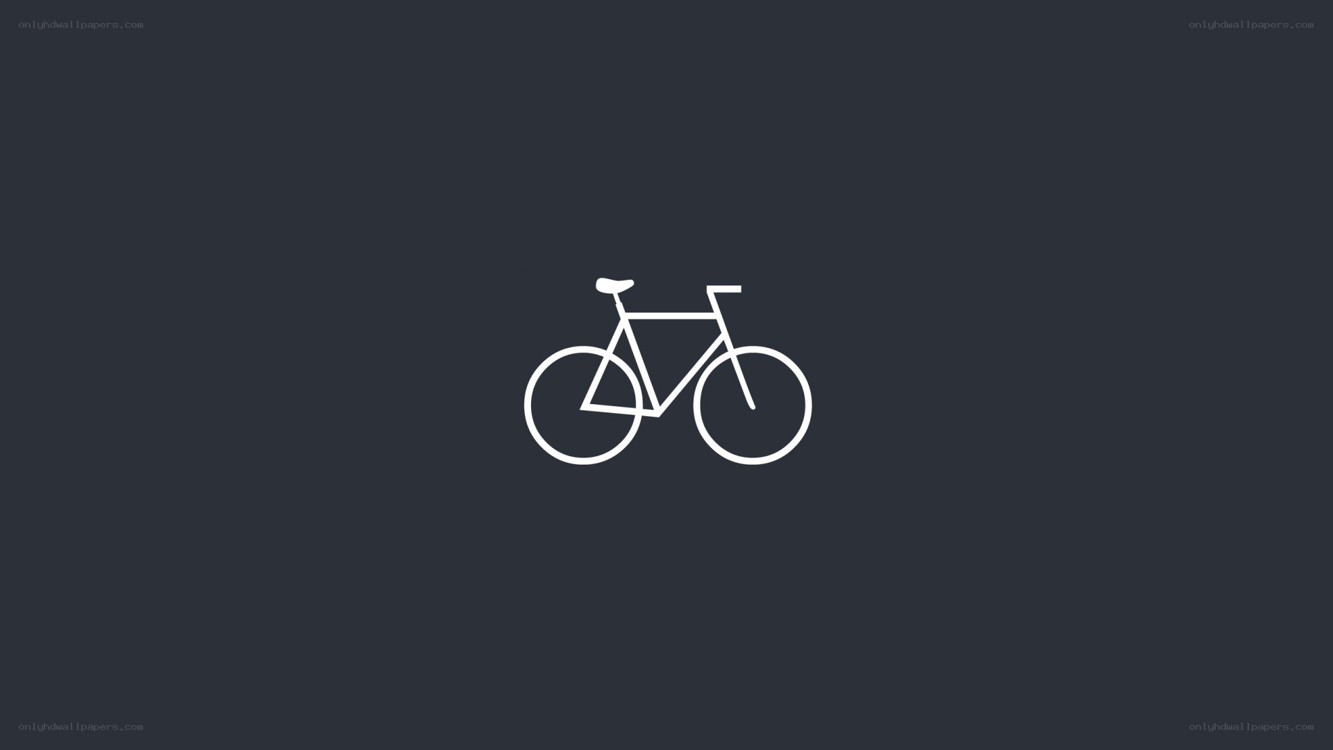 white bicycle icon