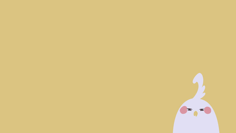 White Bird Character — Yellow