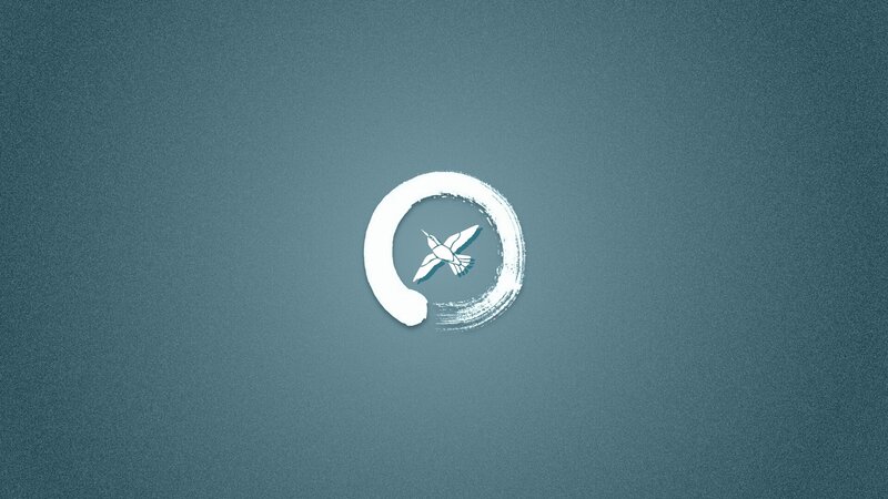White Bird in Circle