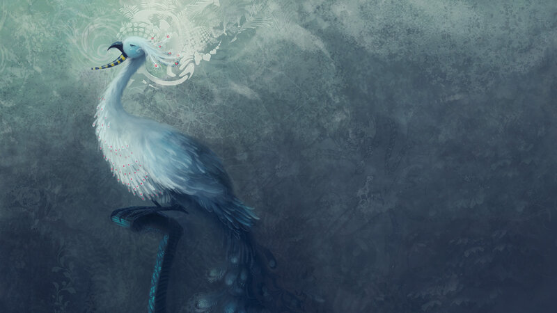 White Bird with Long Neck