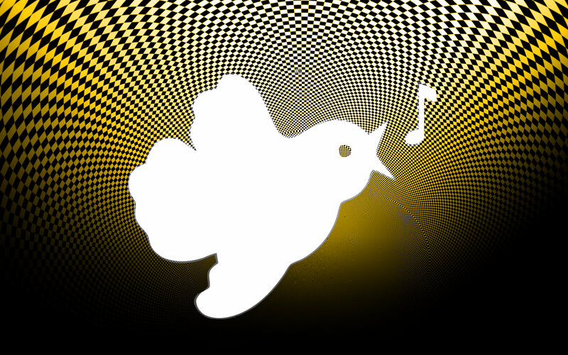 white bird with musical note