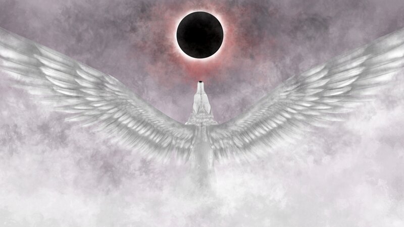 White Bird with Wings — Gray