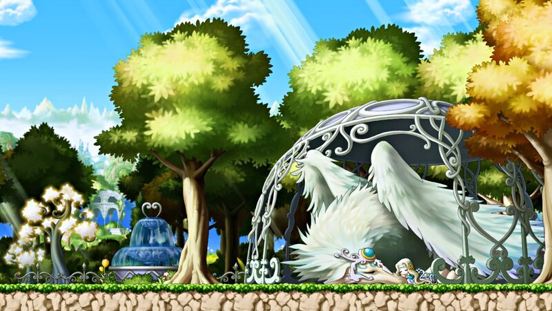 White Bird with Wings — Green