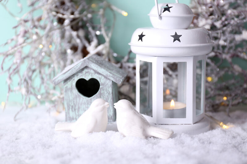 White Birds in Snow