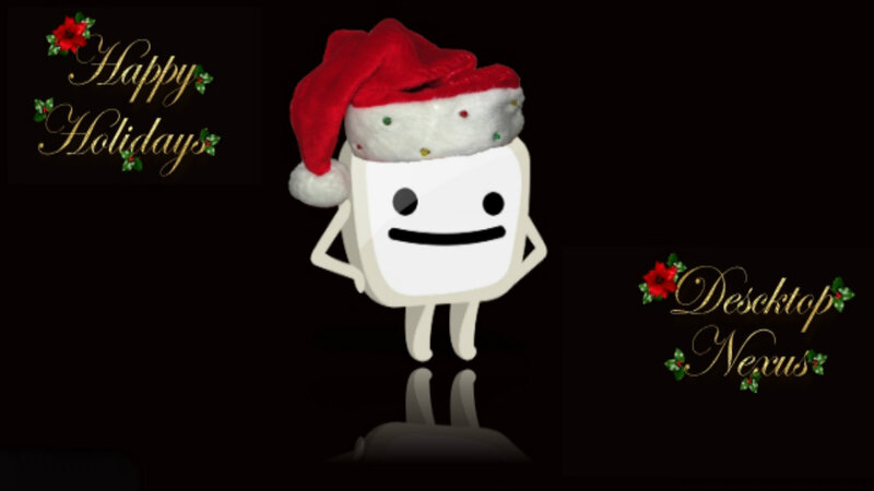 White Block Character — Black, Festive