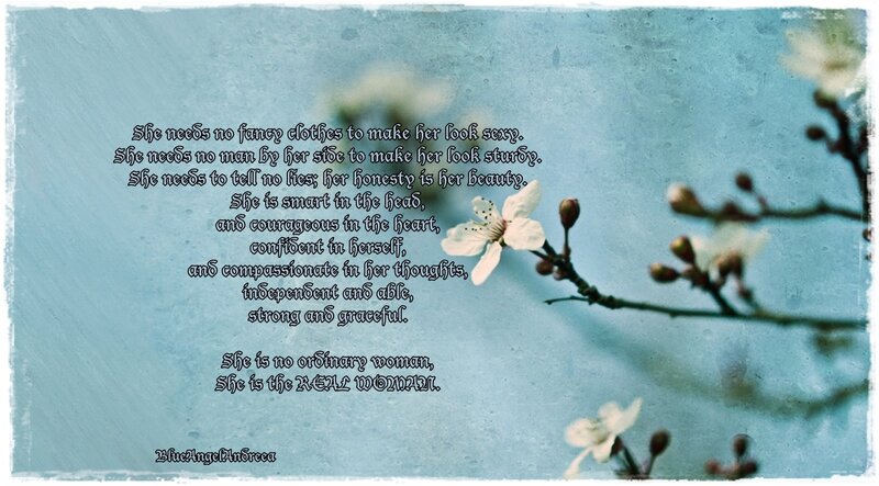 White Blossoms on Branch — Blue, Serene, Spring, Photograph