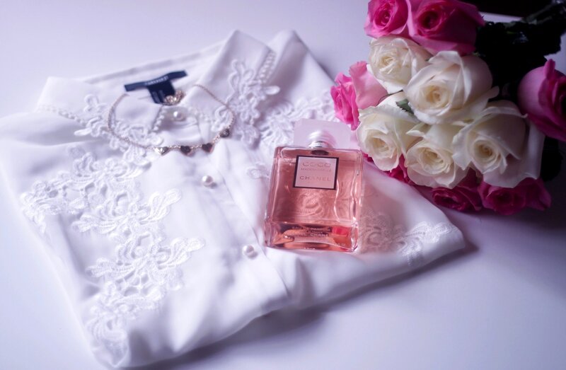 White Blouse with Perfume — Serene