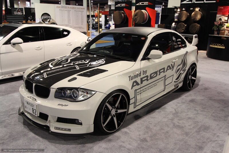 White BMW 1-Series Tuned by Arora