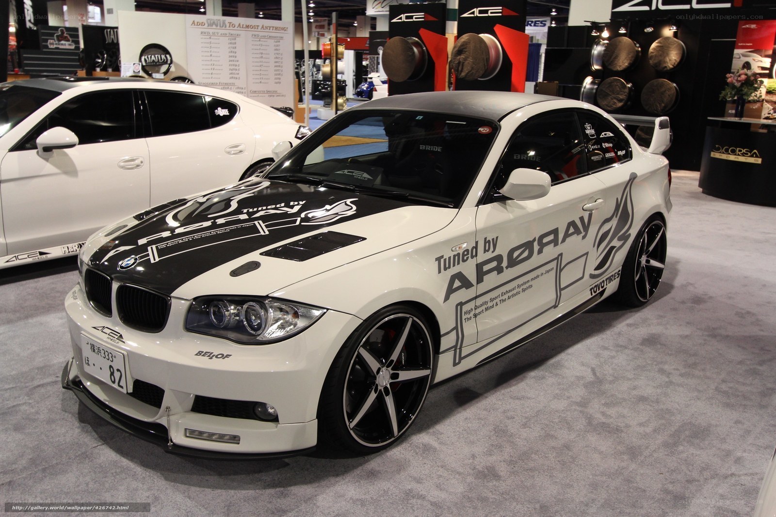 White BMW 1-Series Tuned by Arora