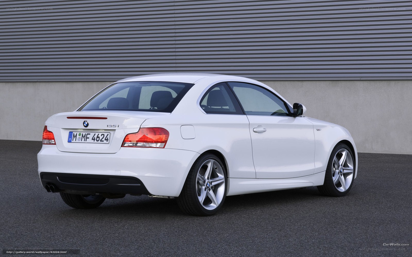 white bmw 135i coupe