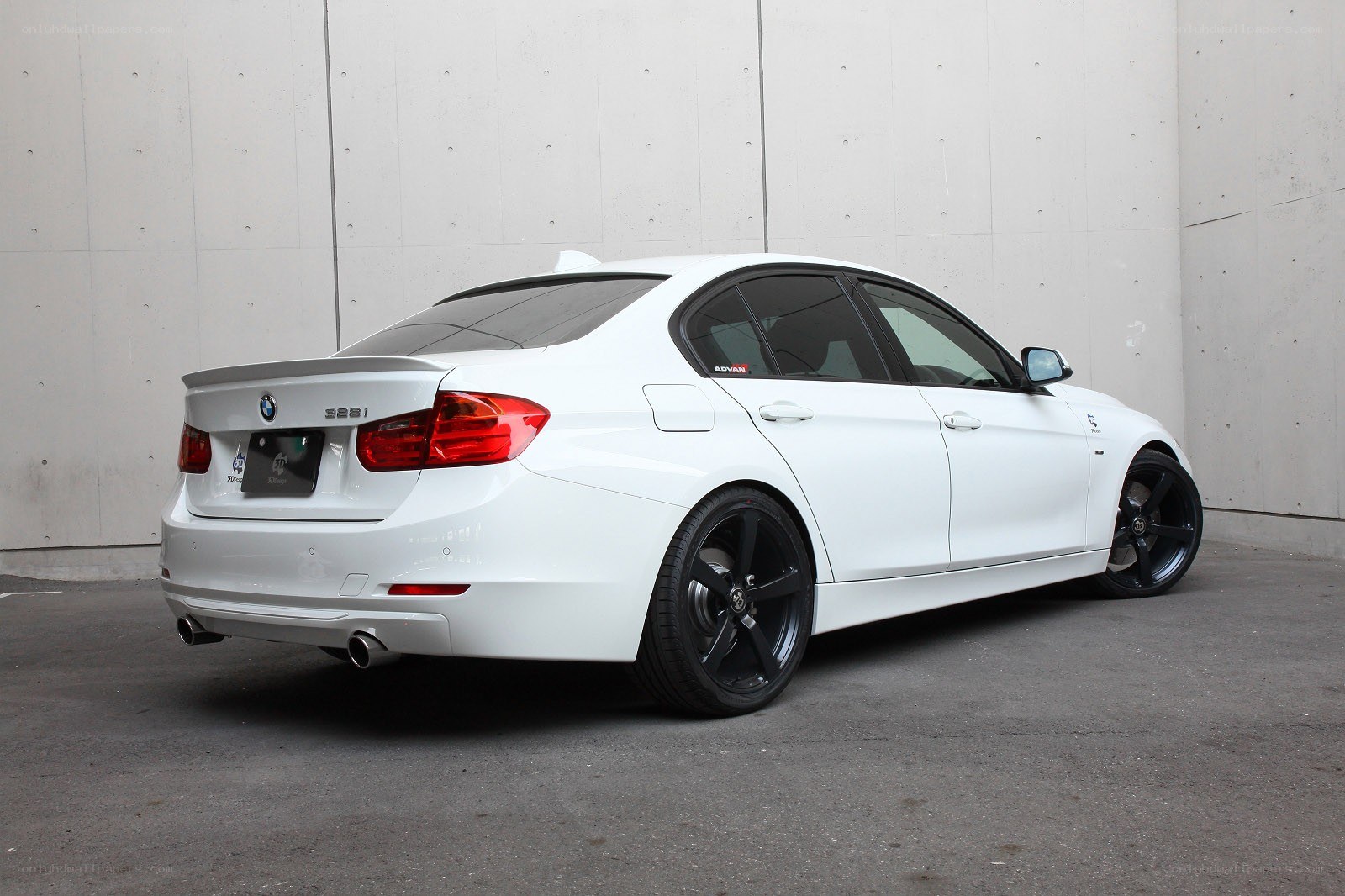white bmw 328i sedan