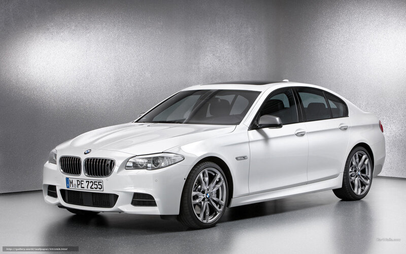 white bmw 5 series sedan
